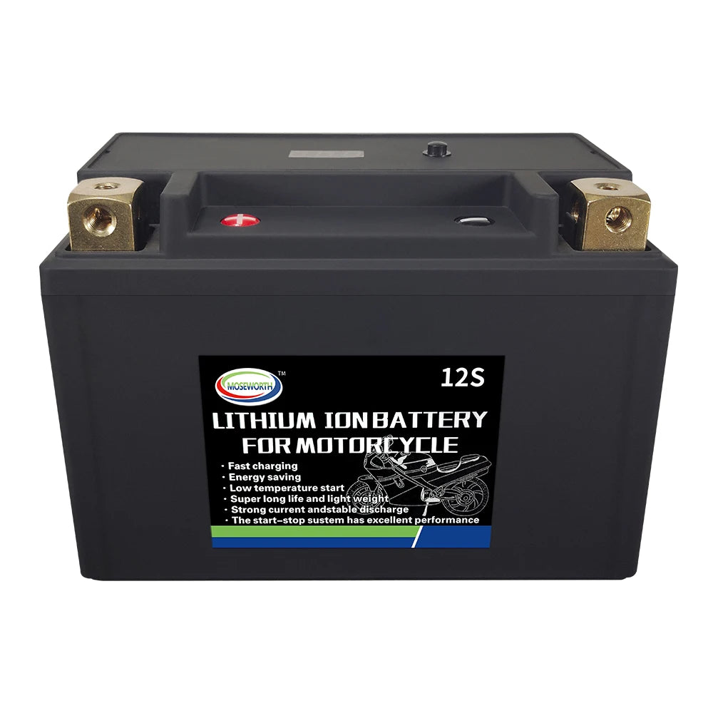 Motorcycle Battery 12V LiFePO4 Lithium Ion 4L-BS 160CCA Size-113x70x89mm Built-in BMS Board Lithium Phosphate Ion Battery