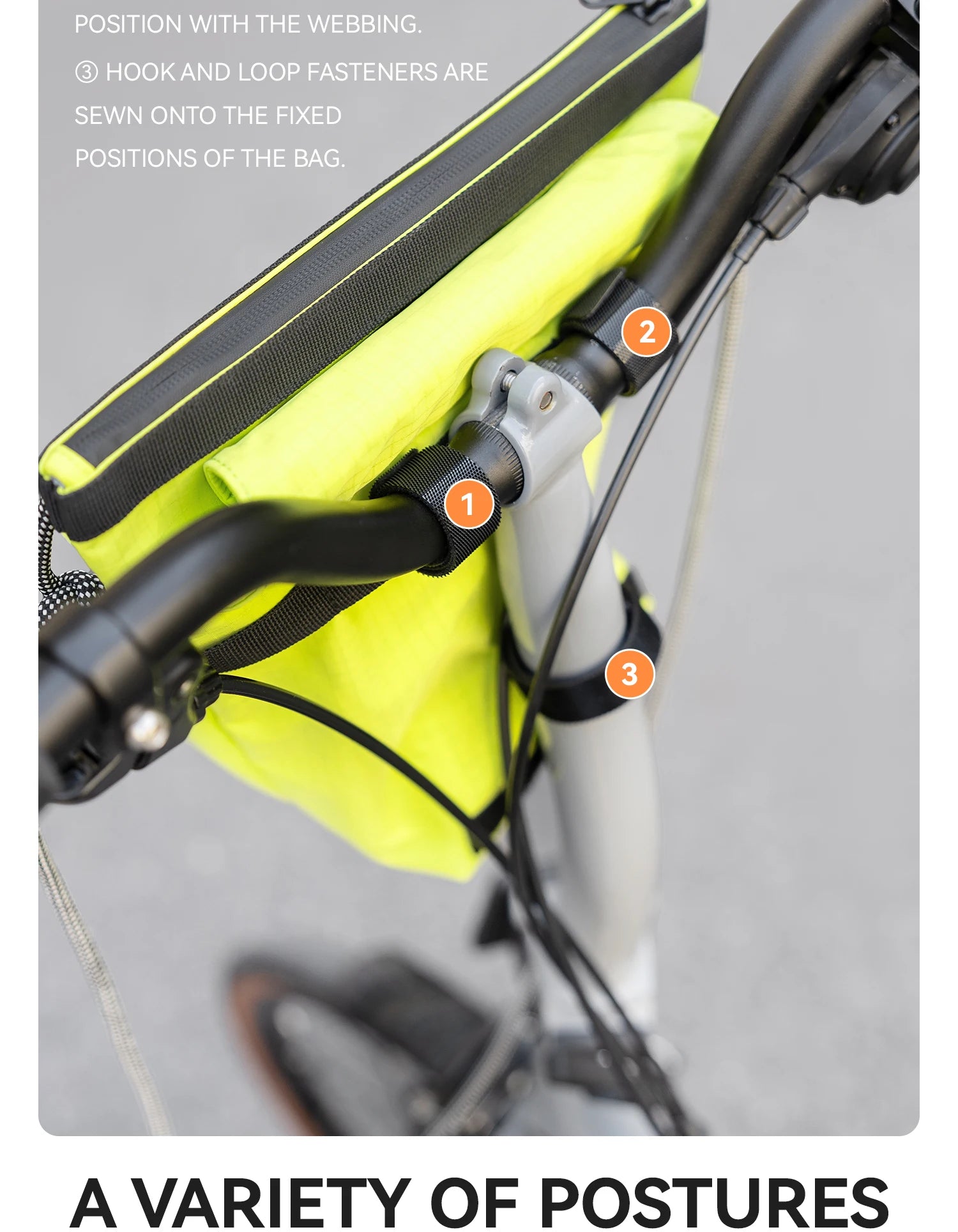 2.5L Waterproof Bike Handlebar Bag with Quick Release Mount