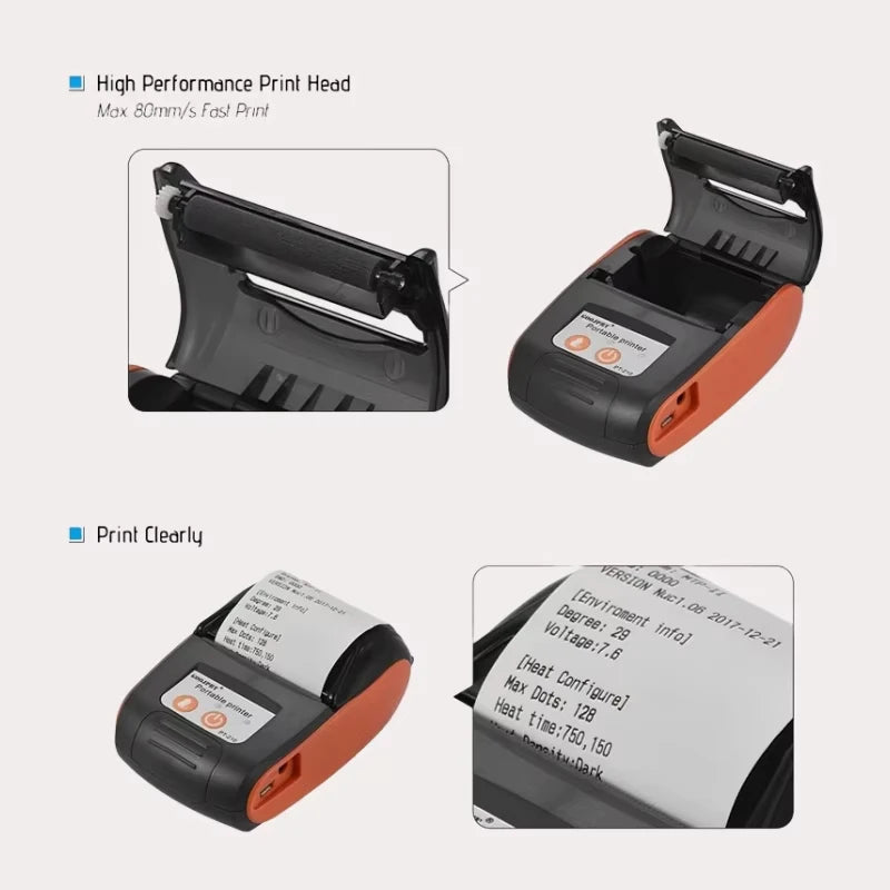 PT-210 58mm Bluetooth Thermal Receipt Printer