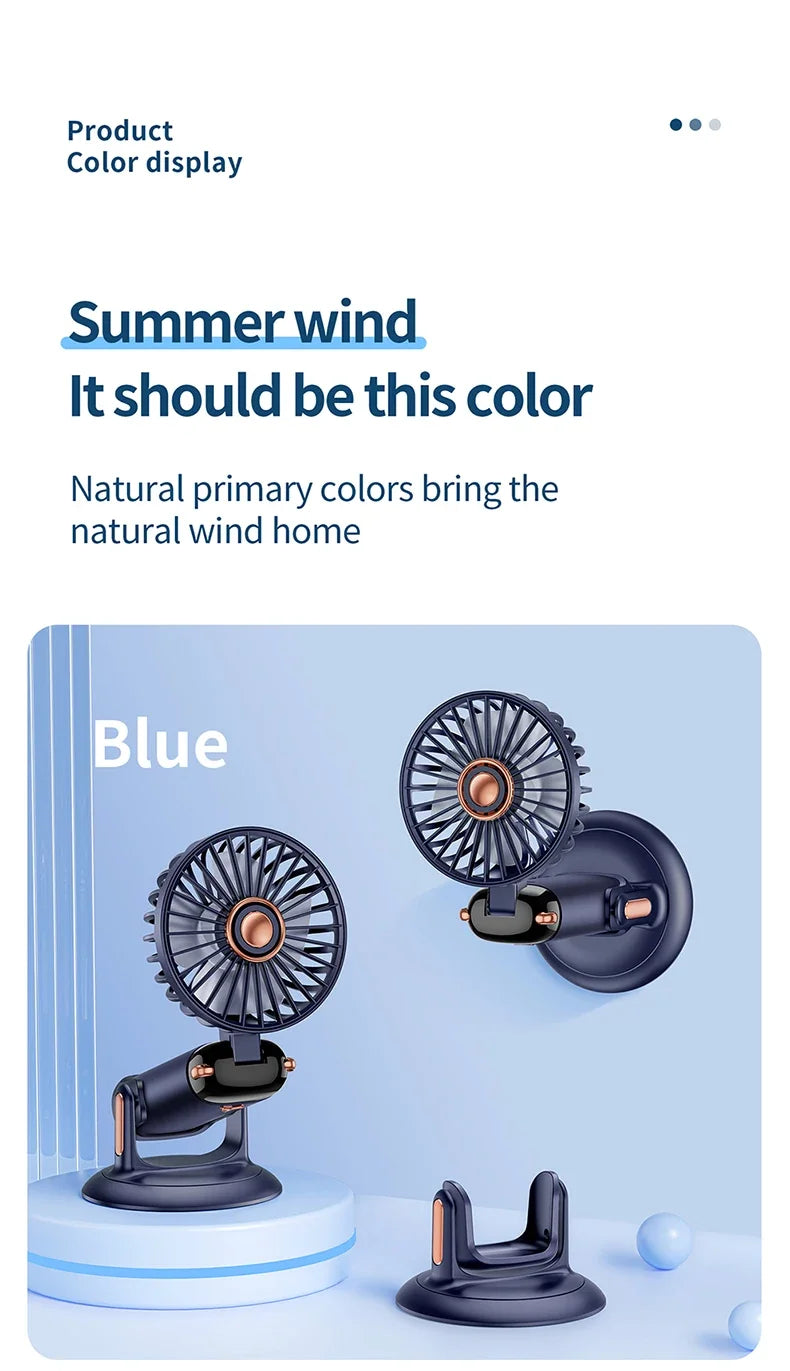 Foldable 5-Speed Handheld Mini Fan with LED Display