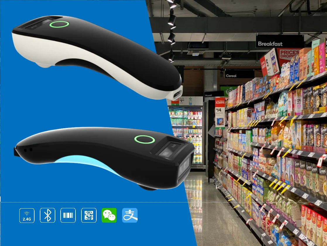Lector de código de barras portátil TD-W6 con Bluetooth