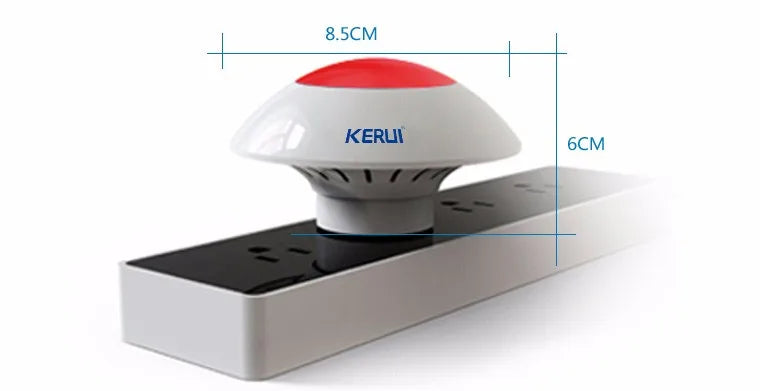 Wireless Indoor Siren Alarm Horn with Strobe Light