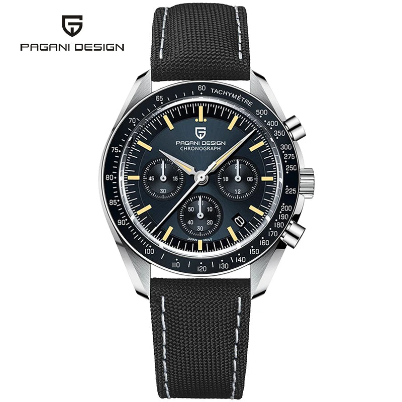 Pagani Design Chronograph Quartz Watch Men's Sapphire Steel 100M