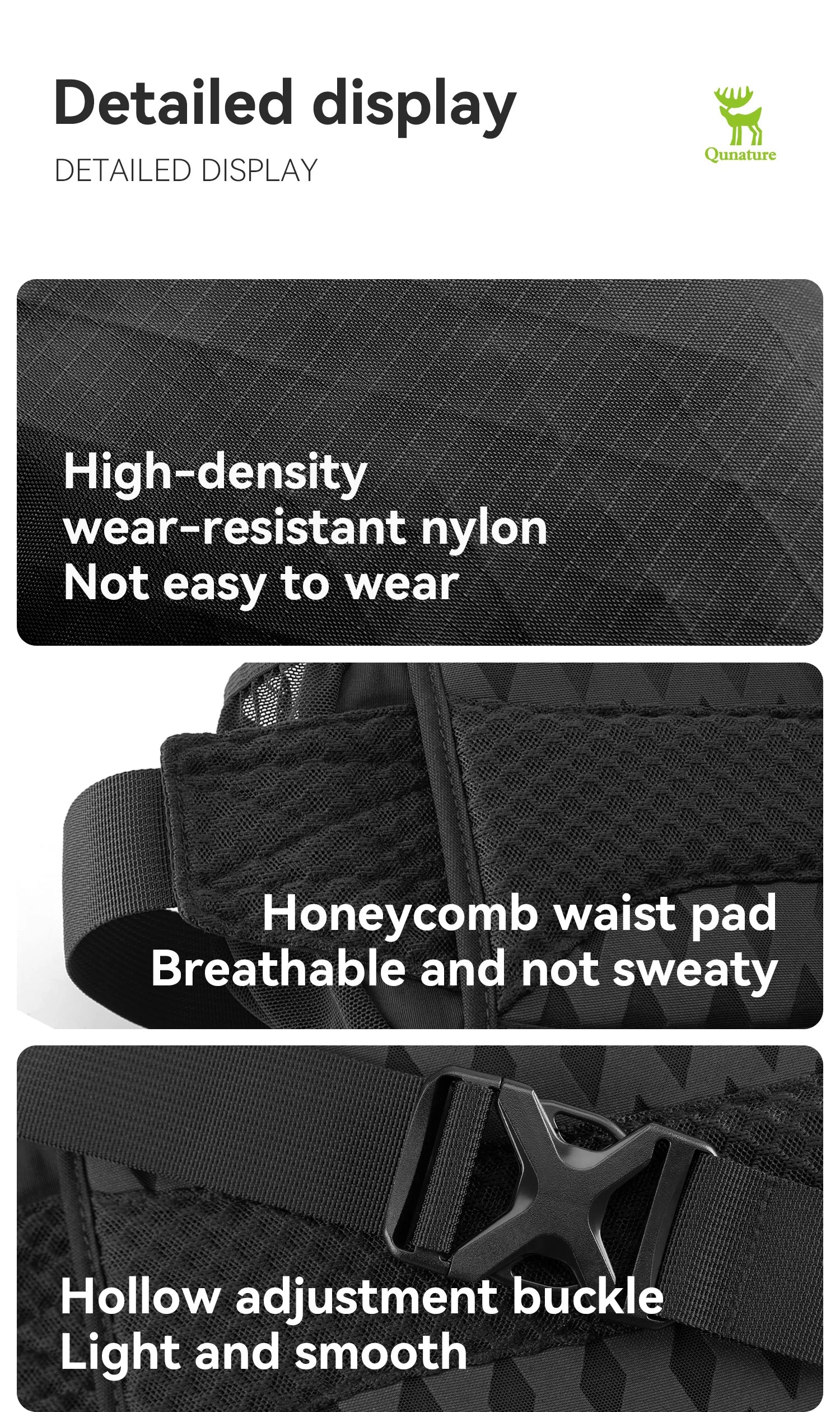 7.9L Lightweight Hiking Backpack with Detachable Strap
