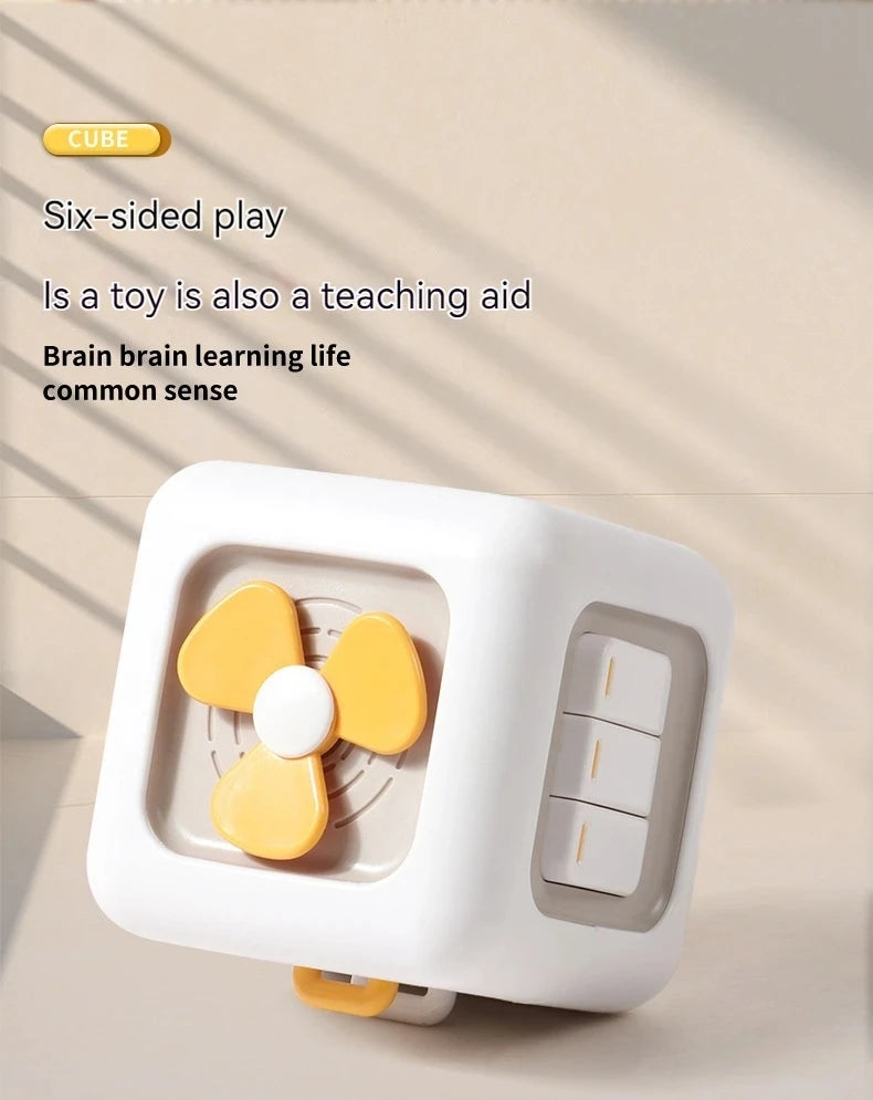 Montessori Magic Cube Šesťstranná aktivity krabica pre skoré učenie