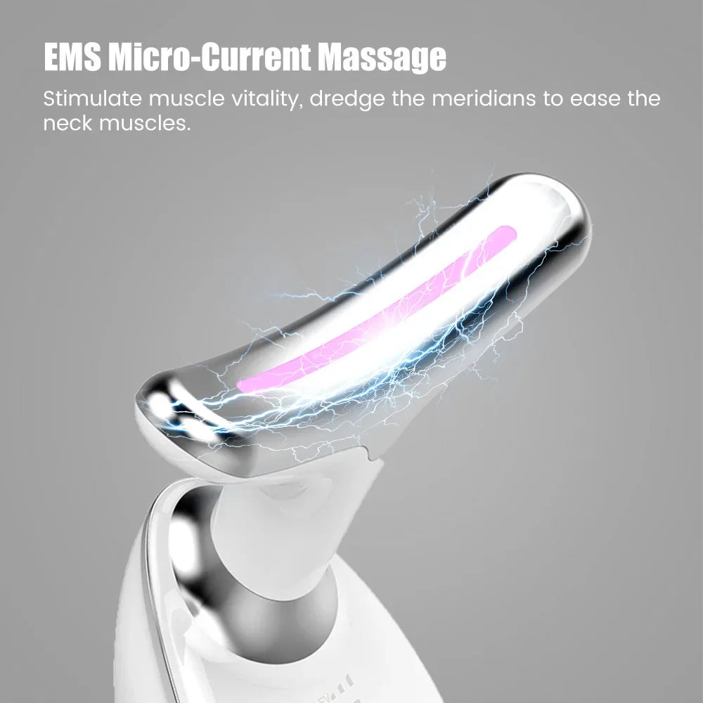 Face Neck Lift Beauty Device EMS Facial Massager LED Light Therapy Double Chin Remover Skin Rejuvenation Tightening Anti Wrinkle 