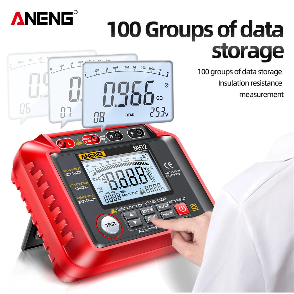MH12 Digital Insulation Resistance Tester