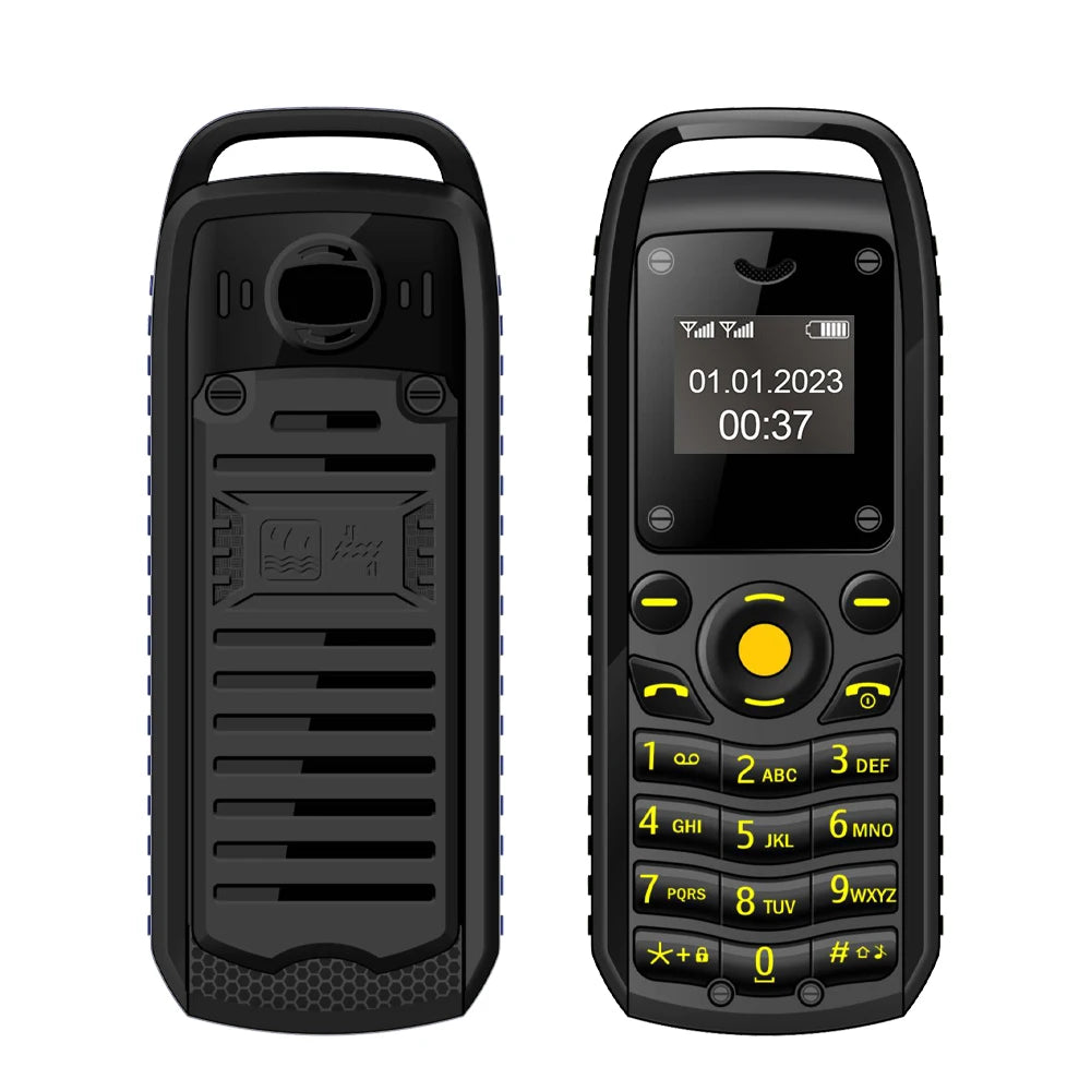 SERVO B25 Button Mini Mobile Phone 2 SIM Standby Bluetooth Dialing Surround Wear Blacklist Smallest Backup Cellphones for Sports 