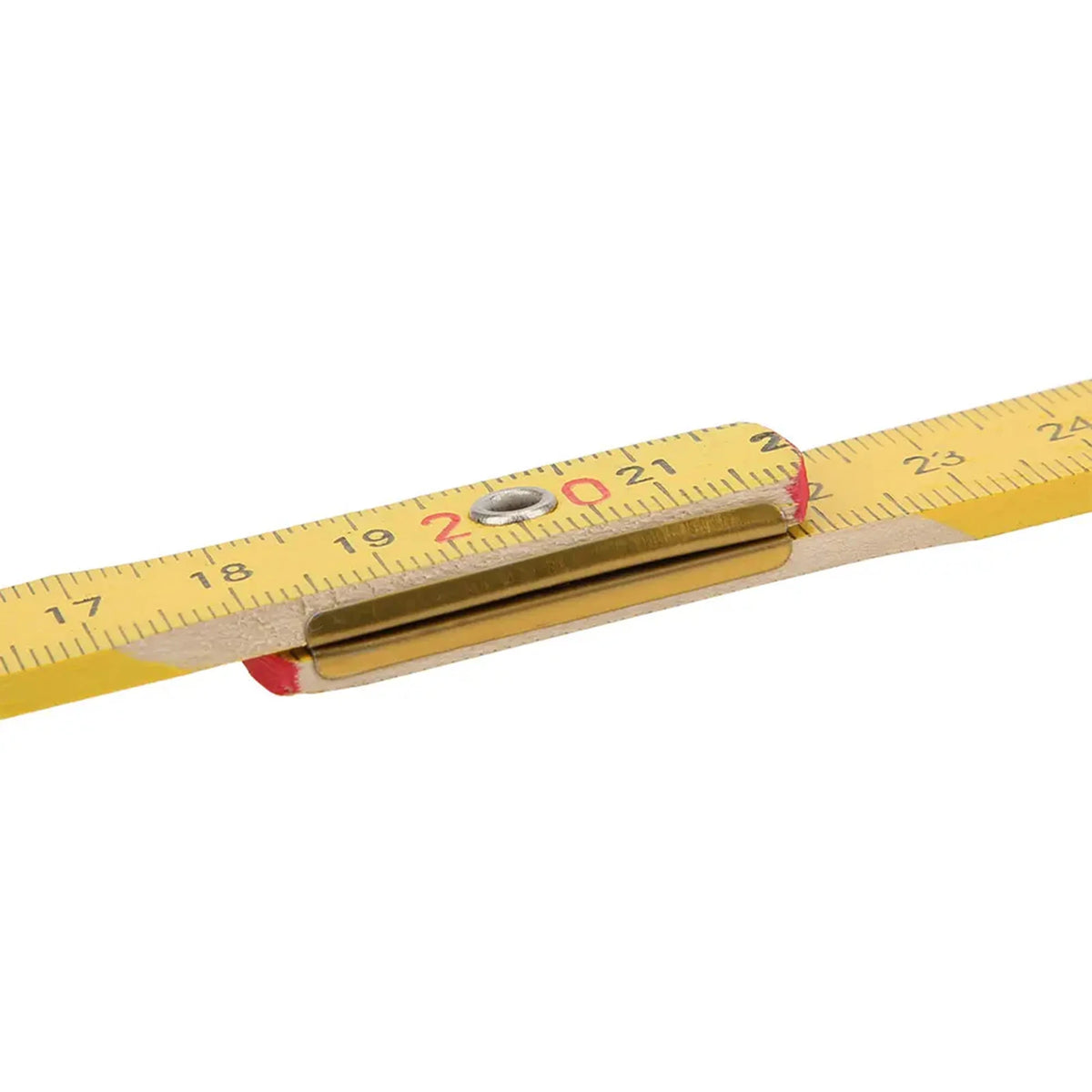 Wooden Carpenter Folding Ruler, 2 m, Double-Sided Metric Scale