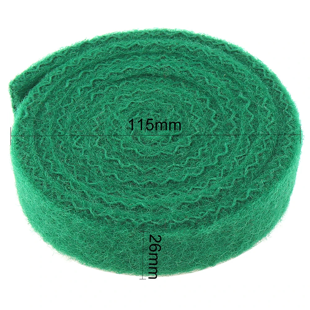 Green Piano Back-Key Cloth Strip, 1300 × 25 × 8 mm