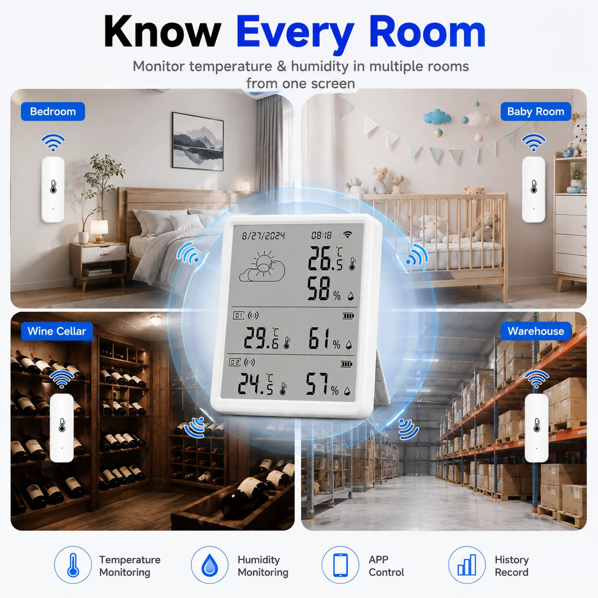 TH16 Wi-Fi Climate Station - Sensor Options