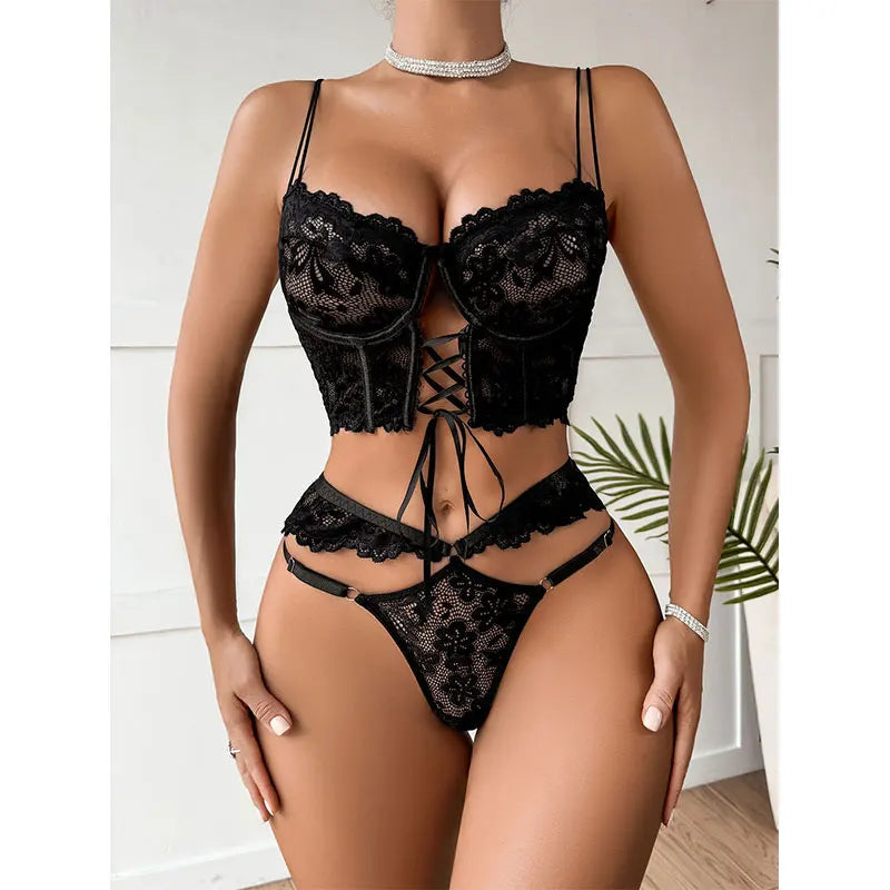 Sexy Large Size Lingerie Women Bra Set Girl Floral Lace Underwear Set Underwire Brassiere Push Up Outfit Delicate Bra Kit 
