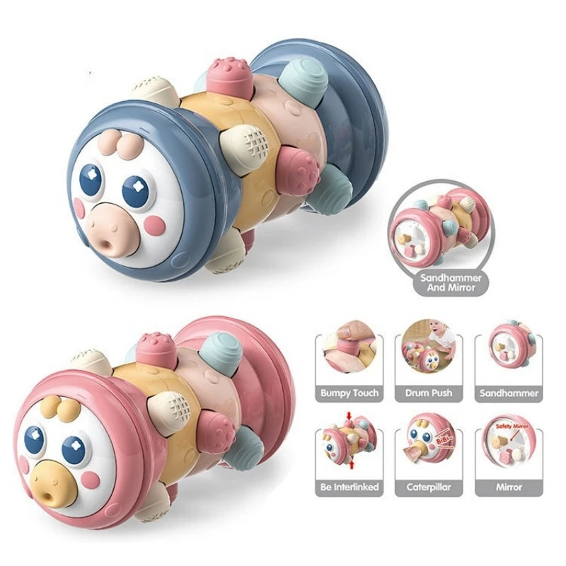 Inflatable Baby Crawling Roller Toy Rattles Games for Babies Development 6 12 Months Baby Crawling toy Fitness Educational Toys 