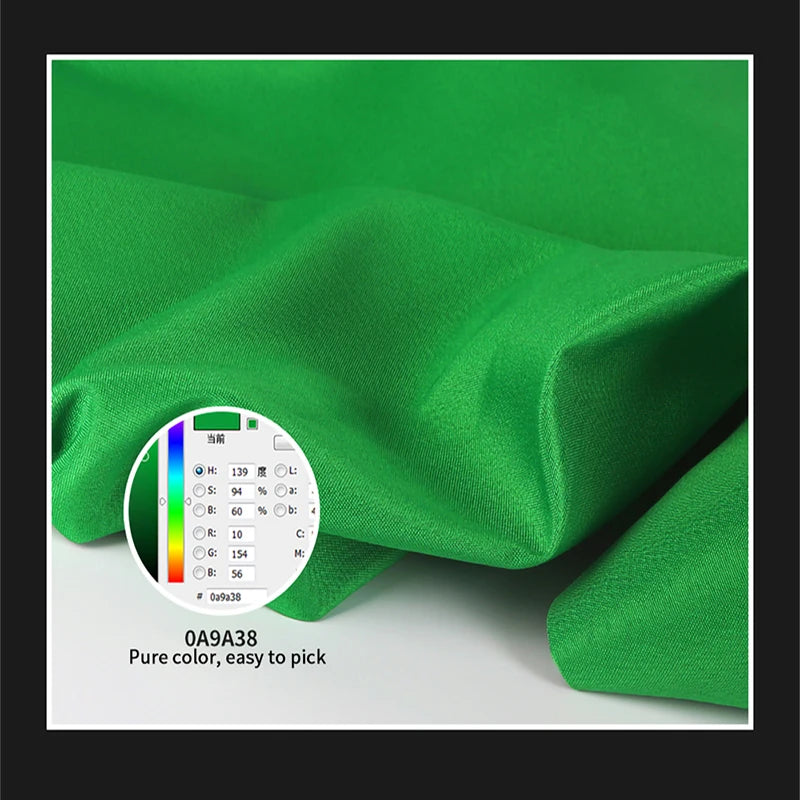 Green Photography Background Cloth, Size Options