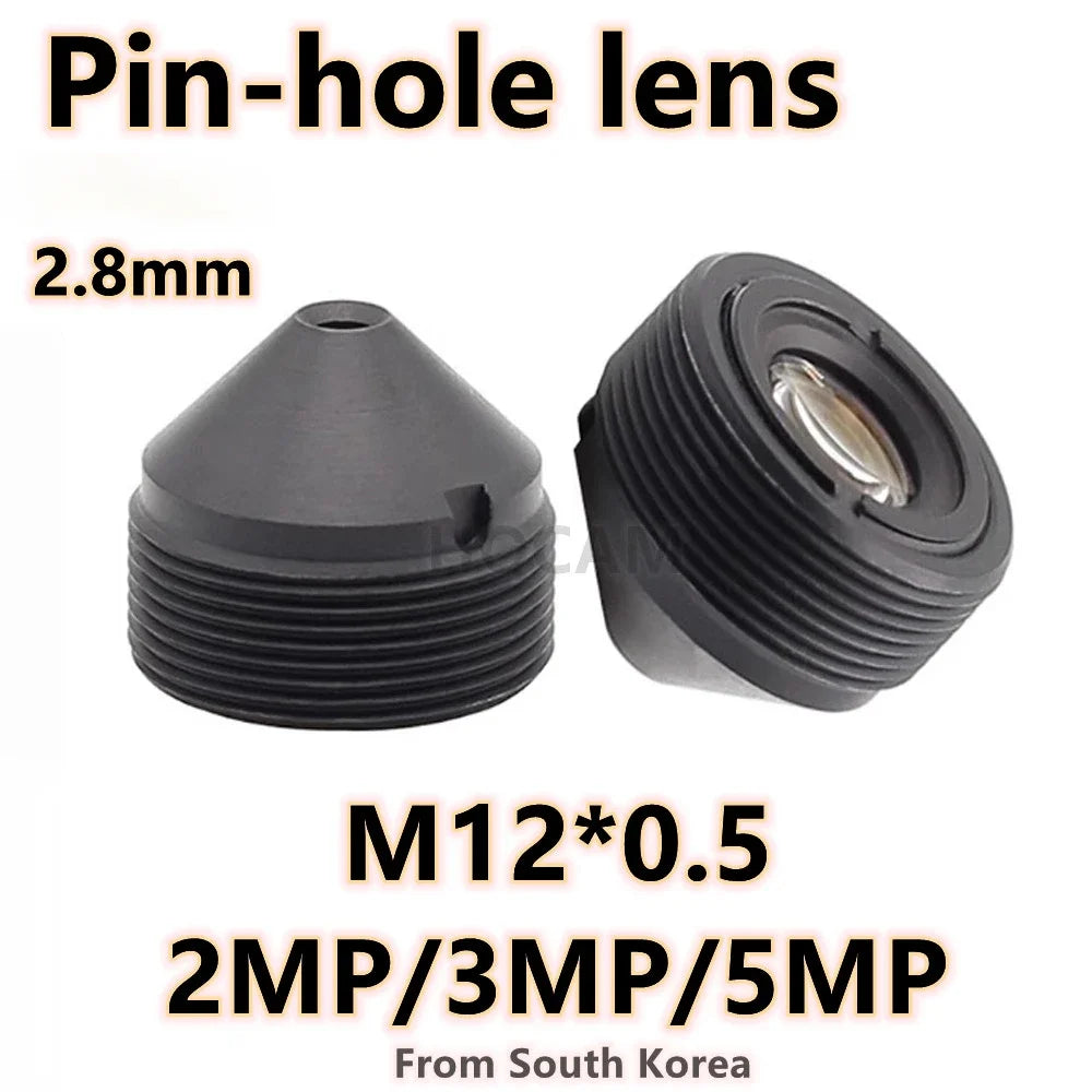 2.8mm Cone Pinhole Lens with IR Filter for Security Camera CCTV M12*0.5 Mount