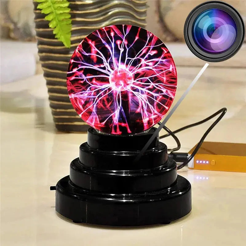 Mini Camera Light Night Light Novelty Plasma Ball Light Monitor Gift Magic Light Full HD 1080P Wireless Wifi Visual Camera Video Spy-shop.com