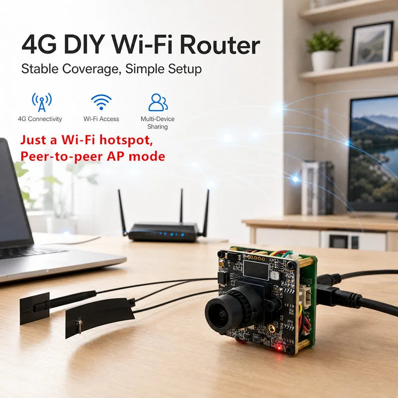 Mini 4G CCTV Camera Module with 5MP, P2P and Motion Detection