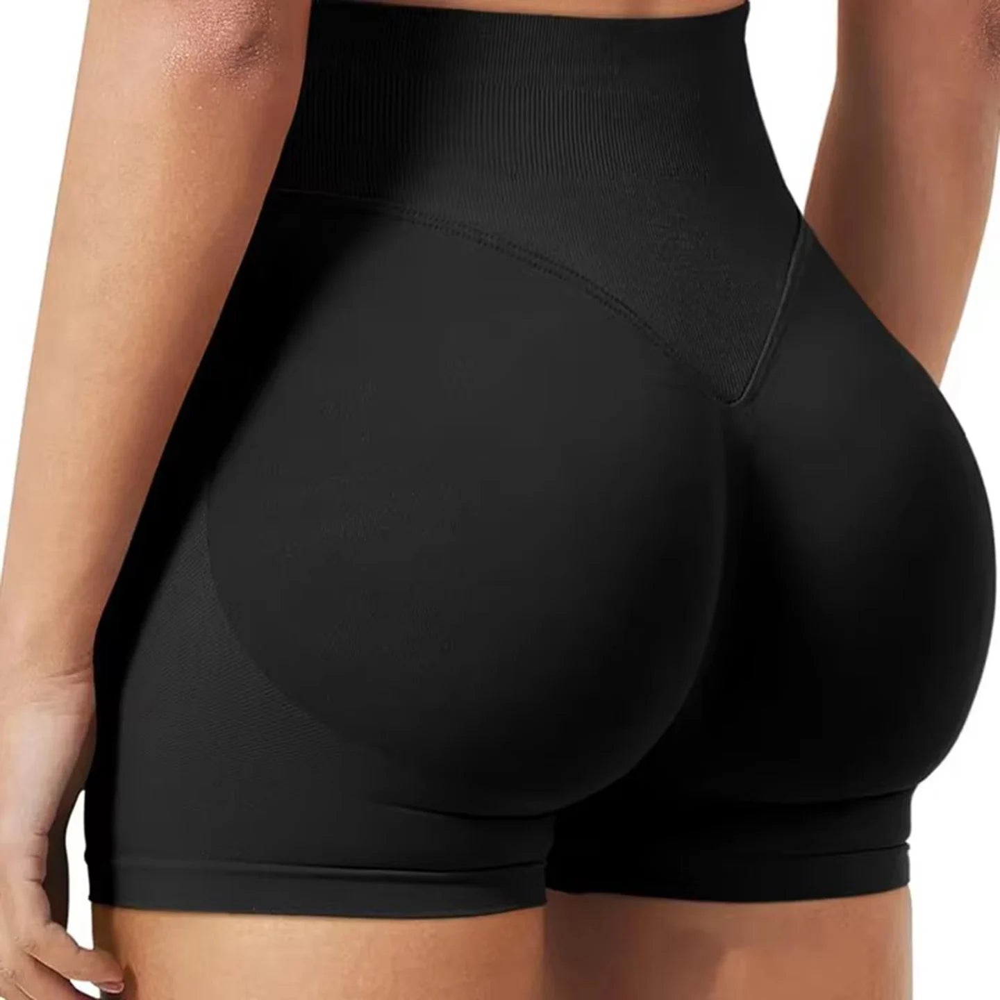 Women's summer shorts low waist seamless shorts gym shorts yoga shorts running shorts and high stretch cycling training shorts 