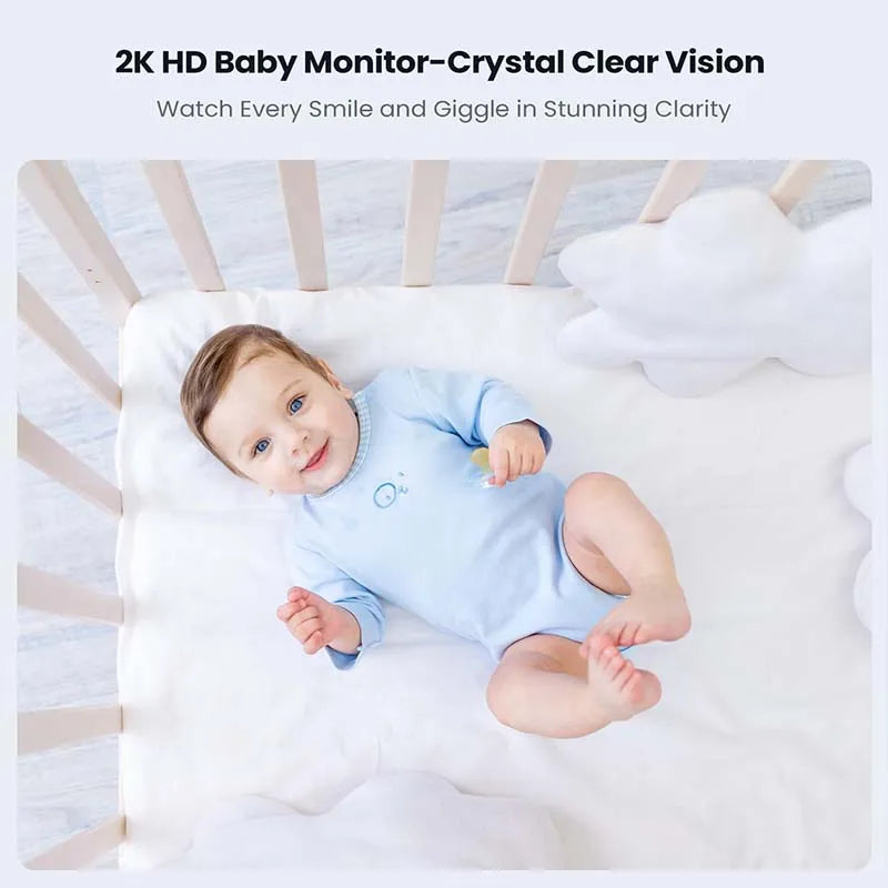 ieGeek 2K Baby Monitor with 5-Inch Screen, Night Vision