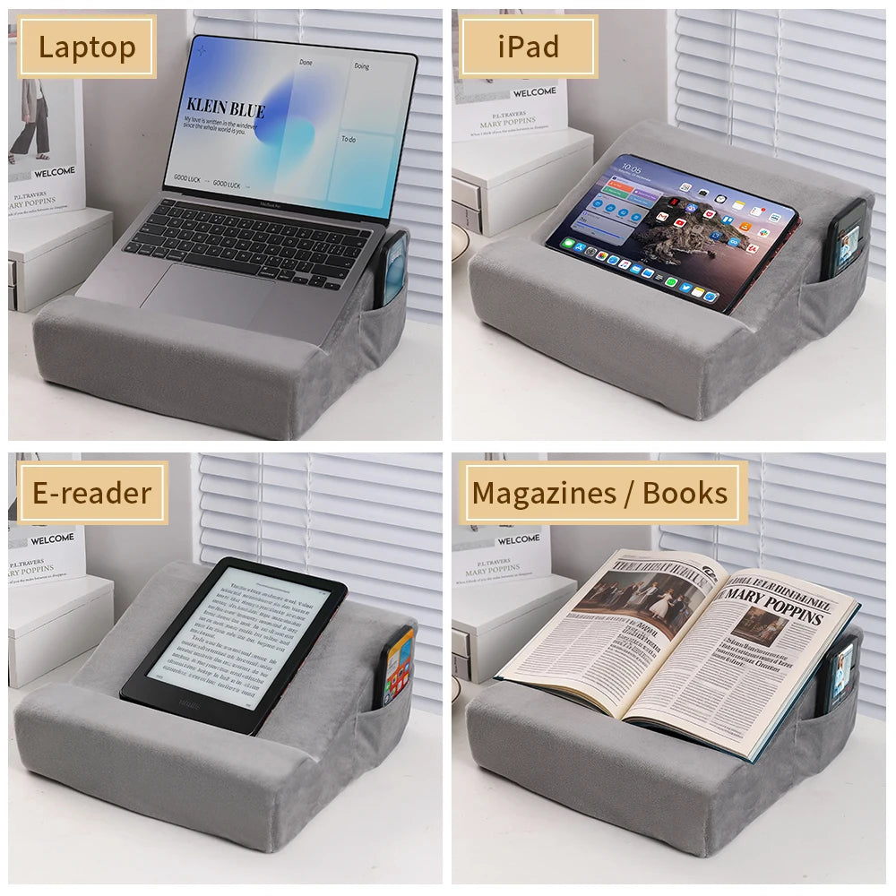 Tablet/Laptop/Phone/Pad Stand,Tablet SupportPillowStandforOfficeDesk Work/Reading Books/WatchingVideos,ComputerStandforBed