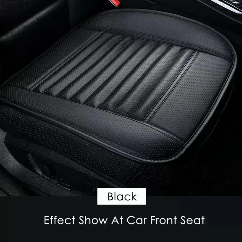 Car Seat Covers Protectors,Luxury PU Leather Breathable Car Interior Seat Cushion Pad Mat for Sedan SUV Truck Jeep Mini Van 