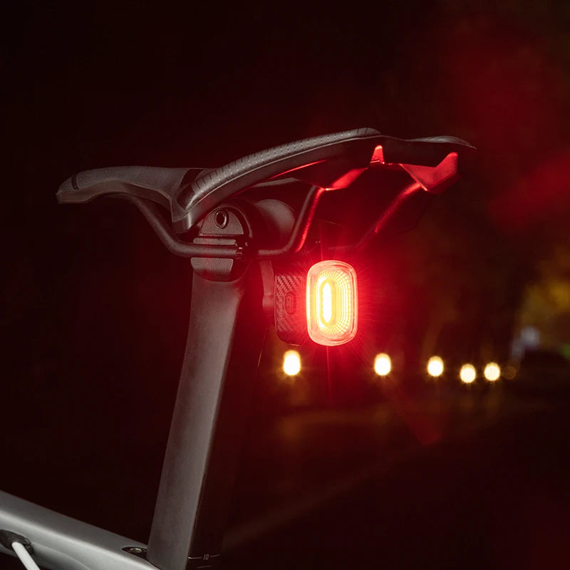 Smart Bicycle Brake Light with Auto Stop & USB-C Rechargeable