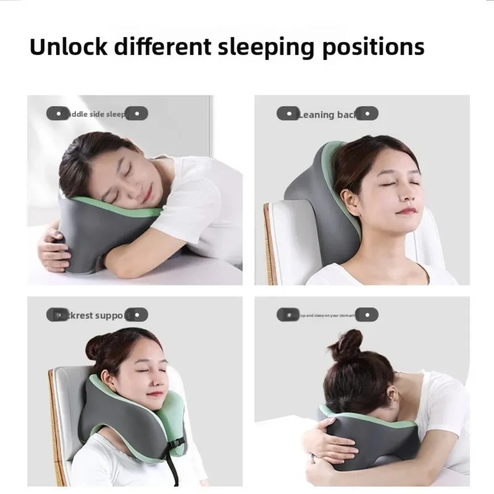 Memory-Foam U-Shaped Travel Neck Pillow
