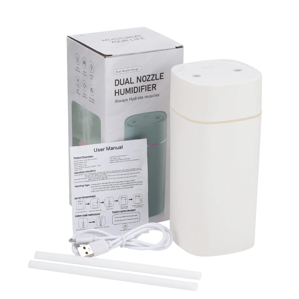 600 ml USB-Luftbefeuchter mit Dual-Nebel
