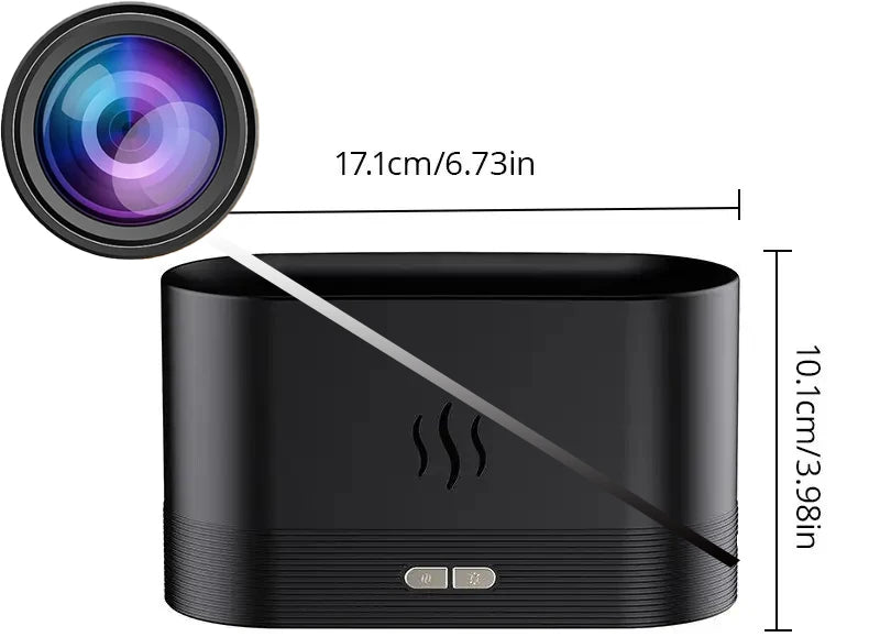 Mini-kamera Full HD 1080P WiFi-kamera Mistfuktare Sidoläge Hemövervakning IR-night-View DVR Monitor Video- och rörelsedetektion