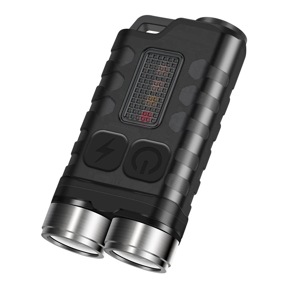 BORUiT V3 UV LED nabíjateľná vrecková baterka na kľúče EDC