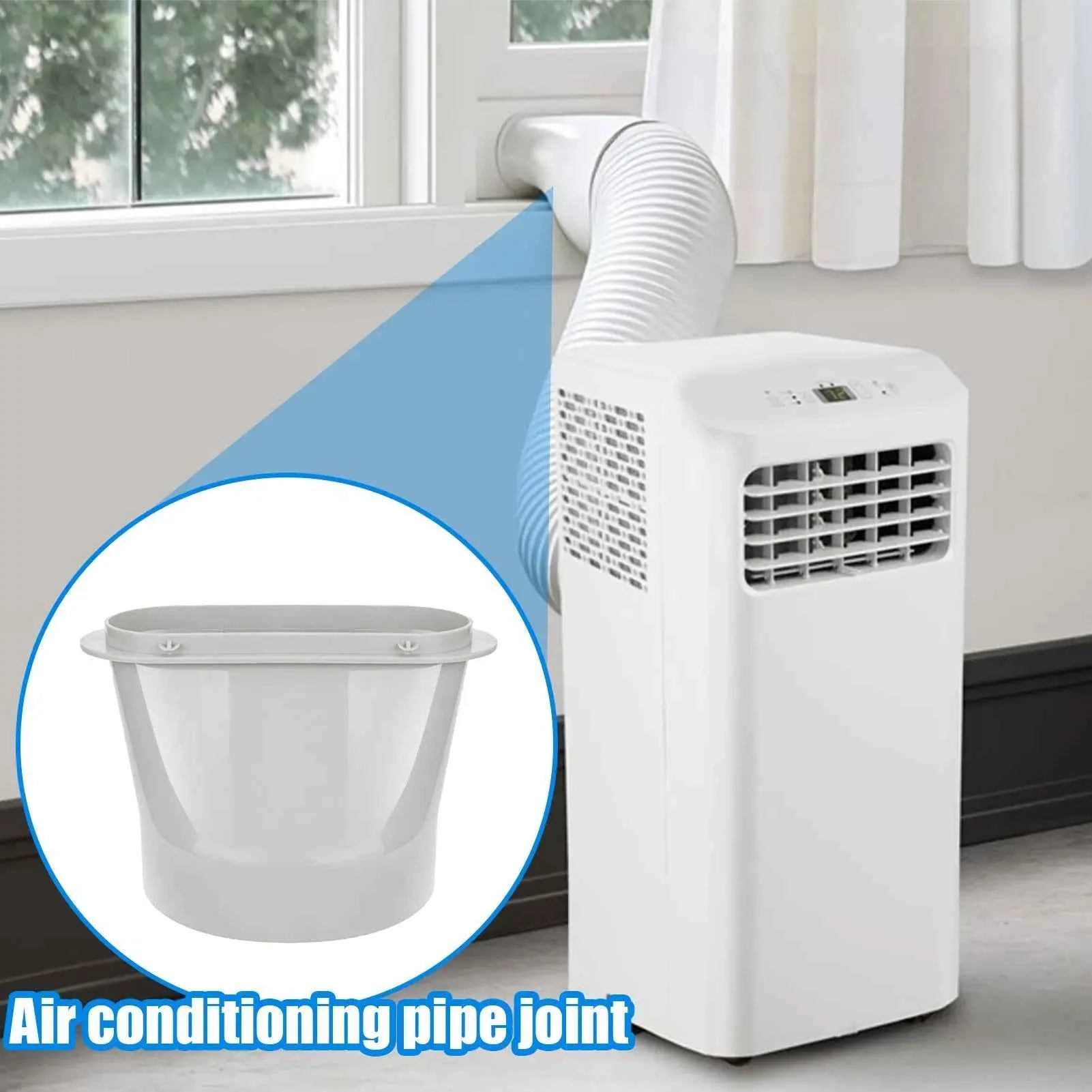 Portable Air Conditioner Hose Adapter Flat Window Tube Coupler Air Conditioner Exhaust Hose Coupler for 130mm/150mm Diameter ﻿