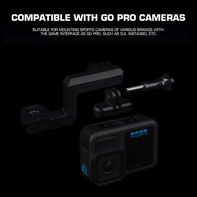Helmet Action-Camera Mount for Compatible NVG Brackets
