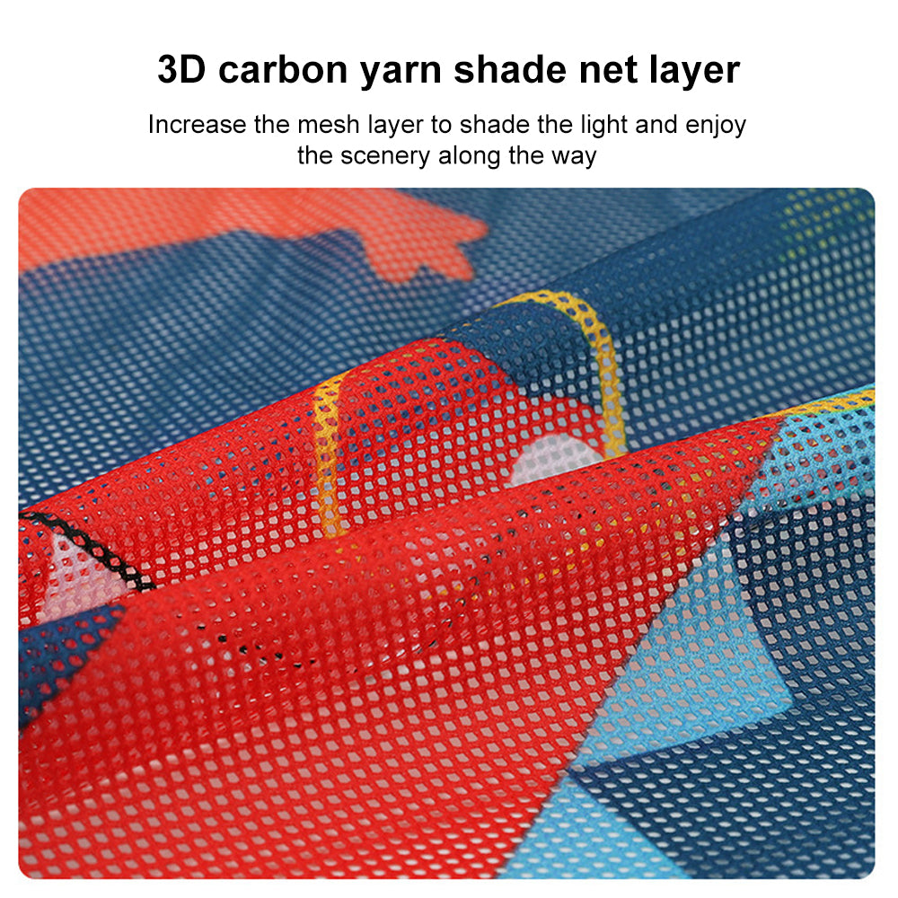 2-Layer Telescopic Car Window Shade with Magnetic Mosquito Net