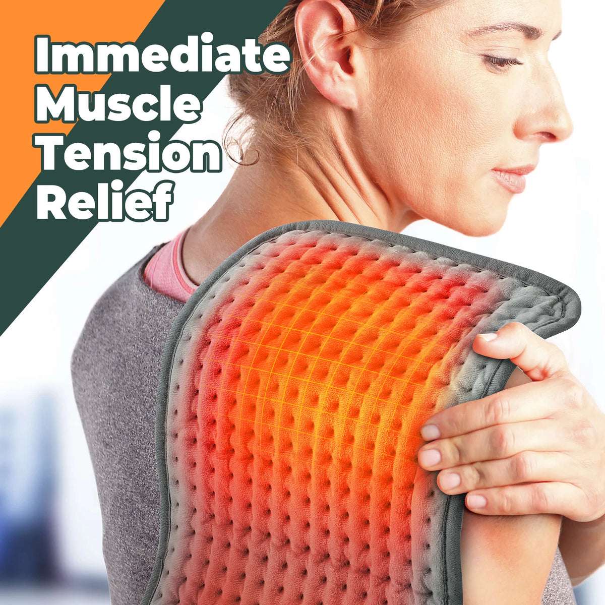 Electric Heating Pad with 10 Temperature Settings
