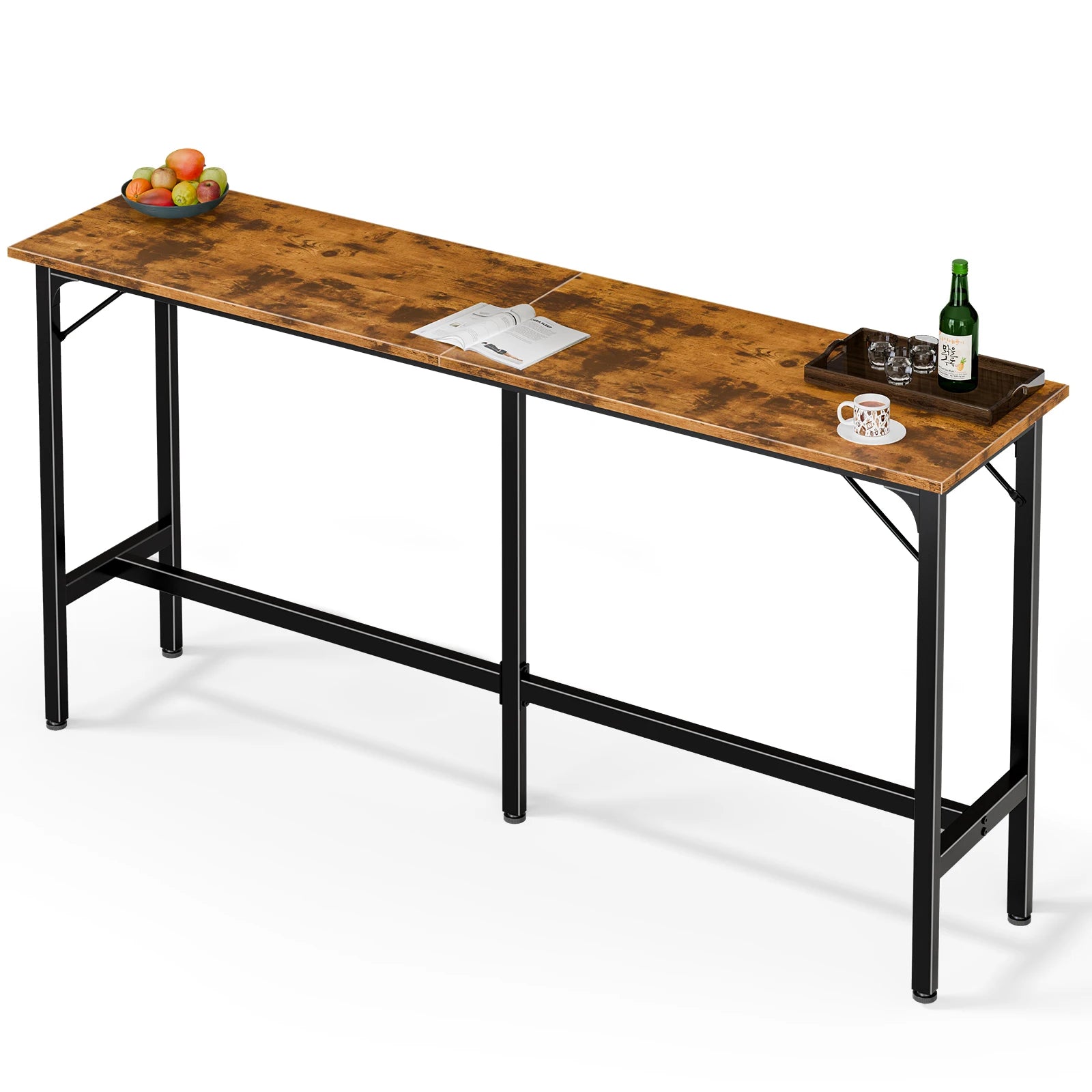 71" Rectangular Bar Height Table for Dining, Work, or Living Space