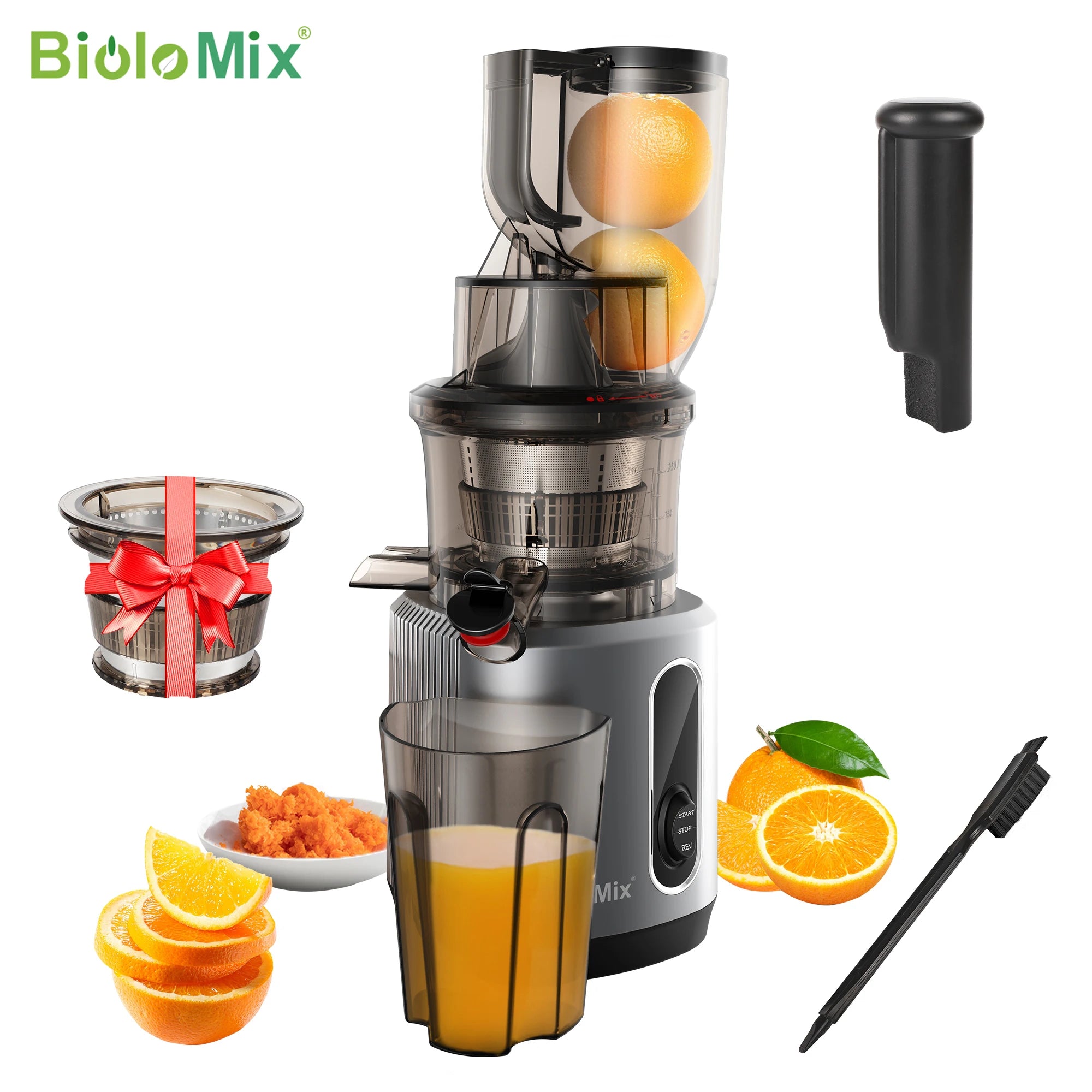 Cold Press Juicer with 75mm Feed Chute and 200W Motor