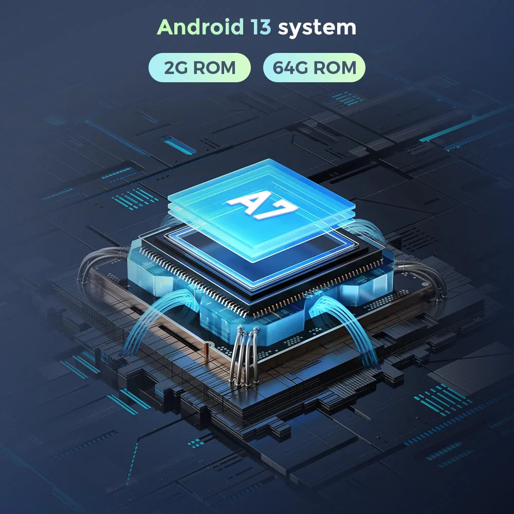 7 Inch Car Radio 2 Din Android 13 CarPlay Multimedia Player