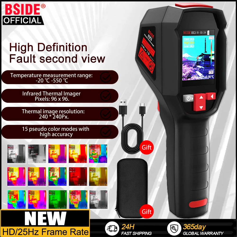 Handheld Thermal Imaging Camera -20 to 550C HD Resolution
