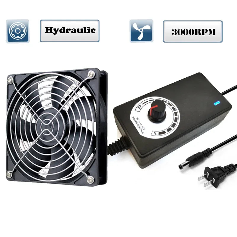 Chladicí ventilátor 120 mm a možnosti regulace rychlosti