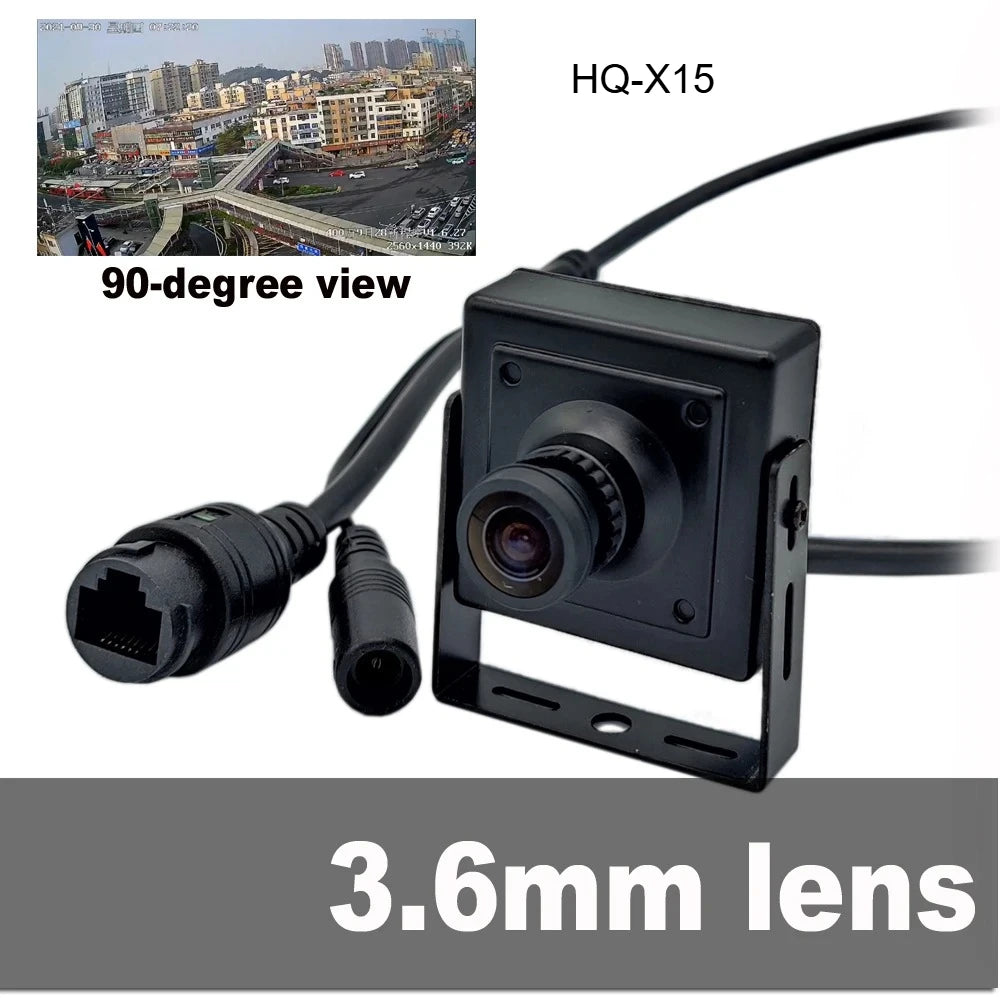 Cámara de seguridad PoE ojo de pez mini interior 5MP