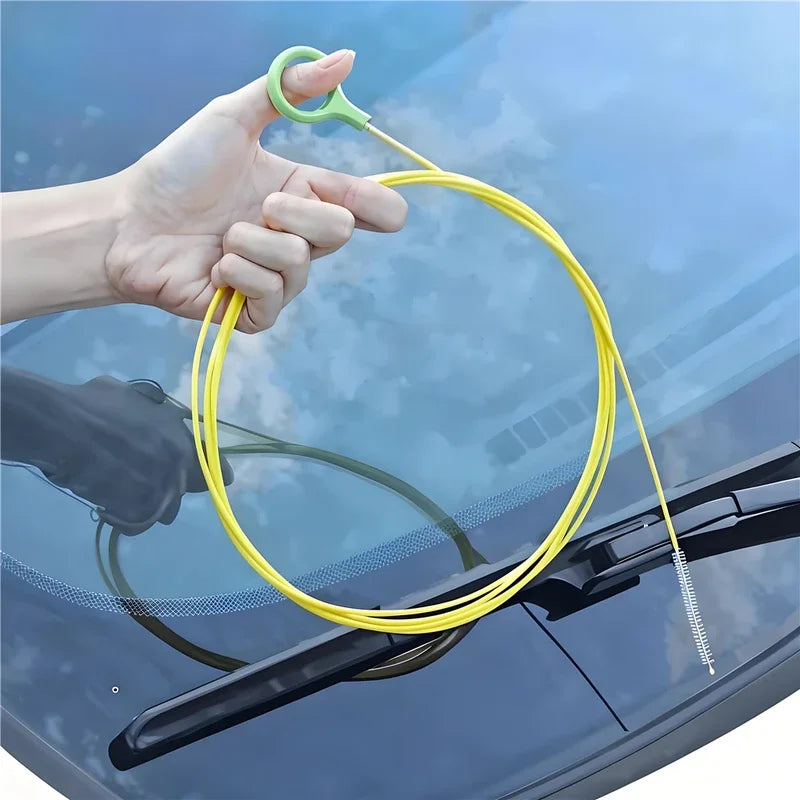 2/3m Car Sewer Unclogger Cleaning Brush Car Sunroof Long Hose Drain Hole Drain Unclogger Car Pipe Tool Cleaner Auto Accessories