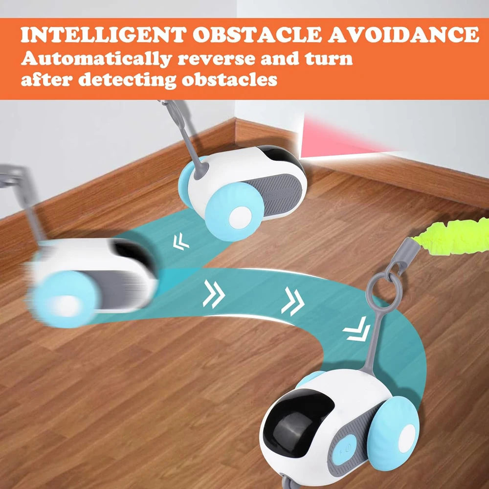 Smart Cat Toy 2 Modes Automatic Moving Remote Controlled Toy Car for Cats Dogs Interactive Playing Kitten Training Pet Supplies 