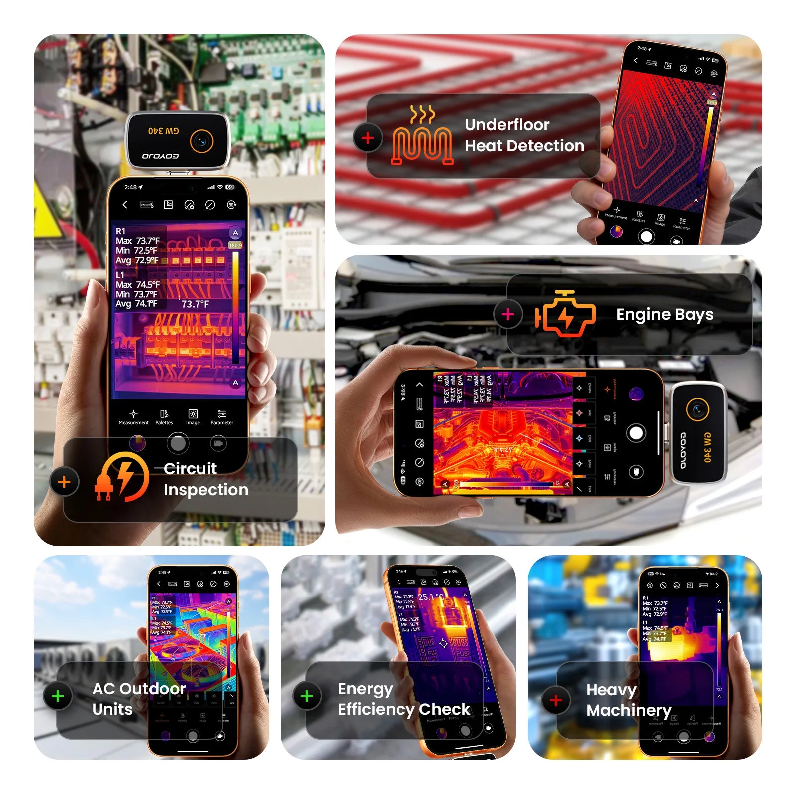 USB-C Thermal Camera 512x384 for iPhone 15+ & Android