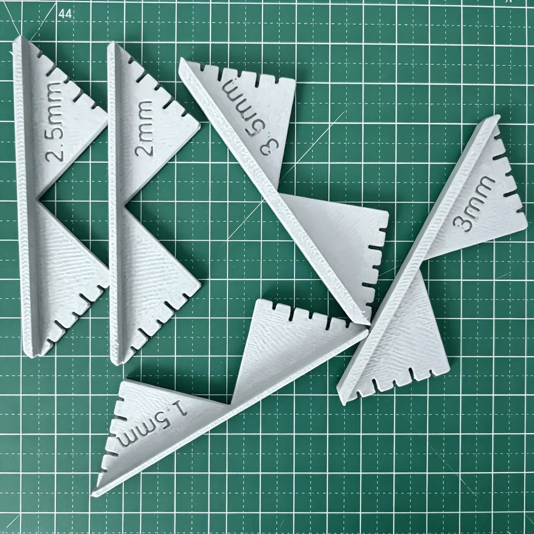 Bookbinding Corner Cutting Jigs - 5 Pieces