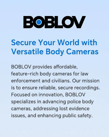BOBLOV KJ23Pro 2K Body Camera 128GB 4000mAh 15H Night Vision Car Mount Dashcam Security Law Enforcement Outdoor Work