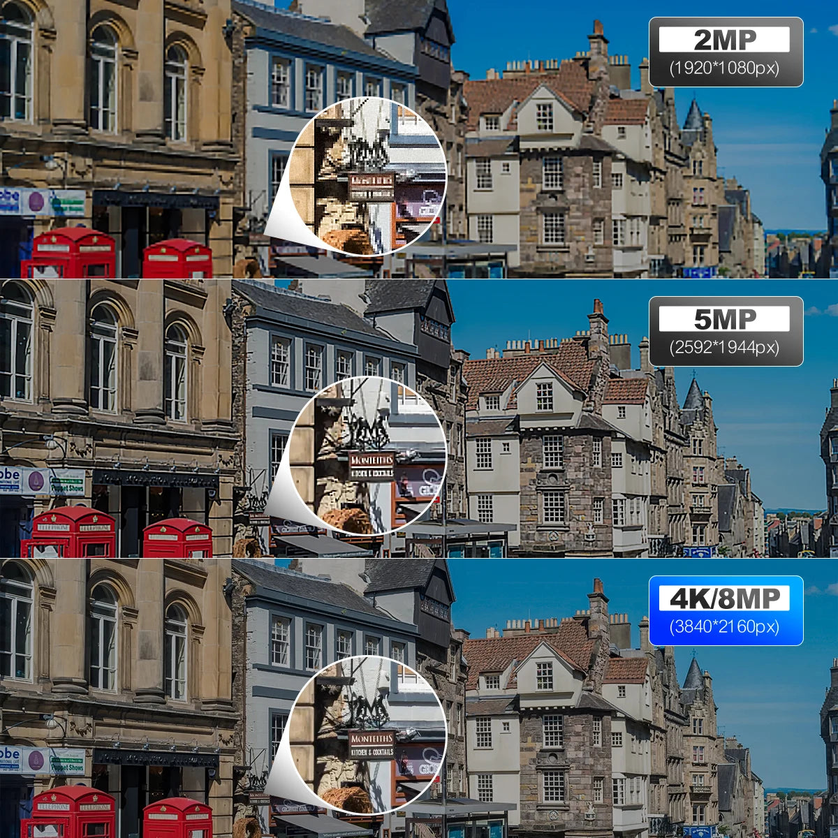 4K POE Security Camera with Human Detection, Color Night Vision & Two-Way Audio