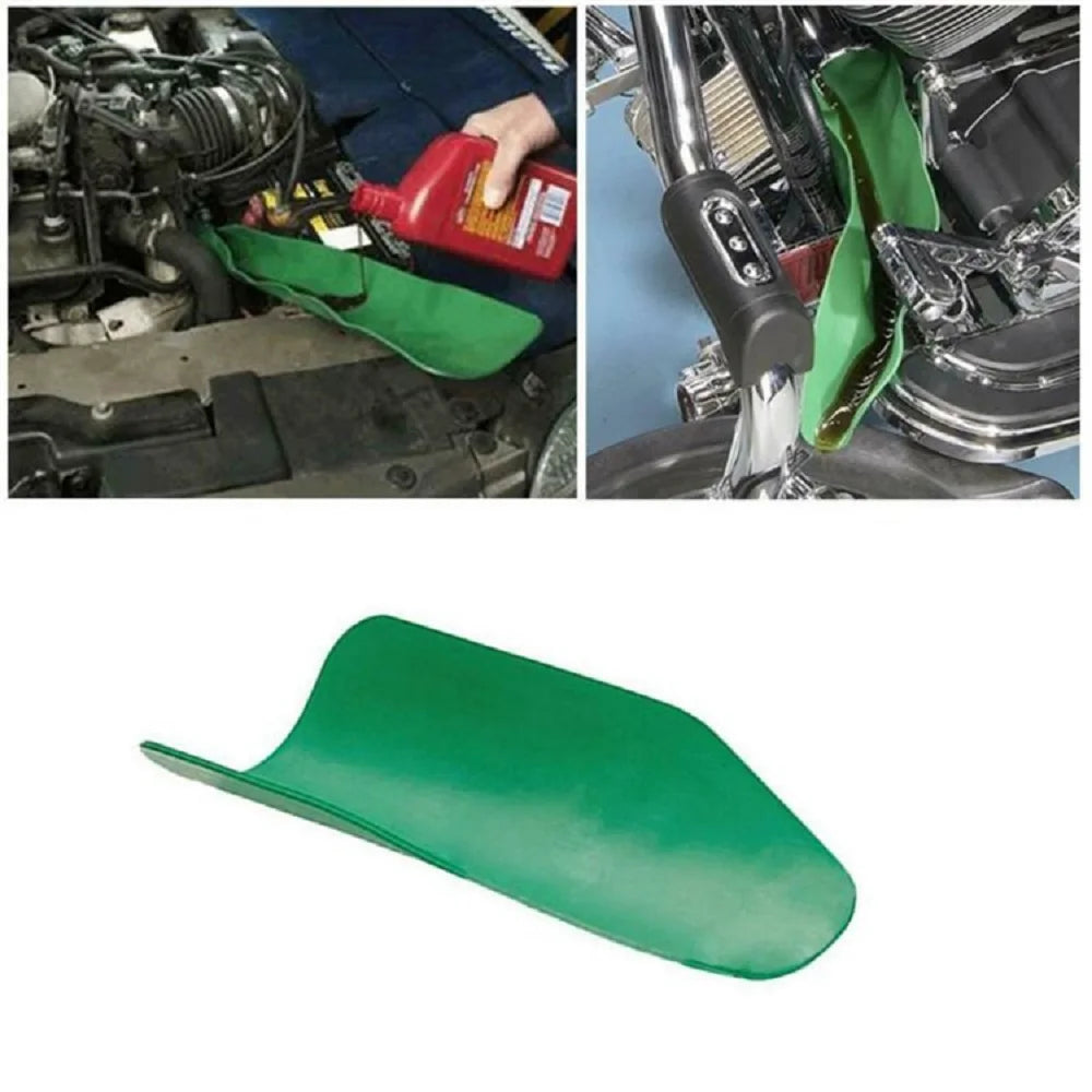 Any shape funnel oil guide plate, flexible drainage oil guide tool, foldable oil guide plate, multifunctional