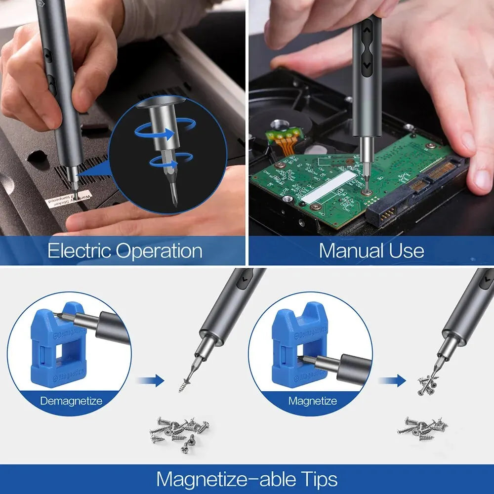 Rechargeable Precision Screwdriver - Kit Options