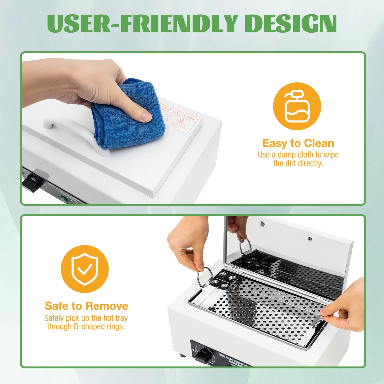 Tırnak ve Metal Aletler için Kuru Isı Sterilizatörü