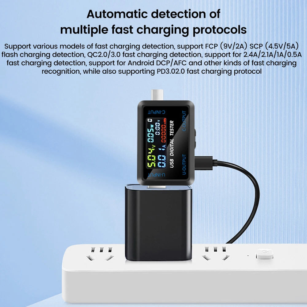 Digitaler USB-Lade-Tester - Anschlussoptionen